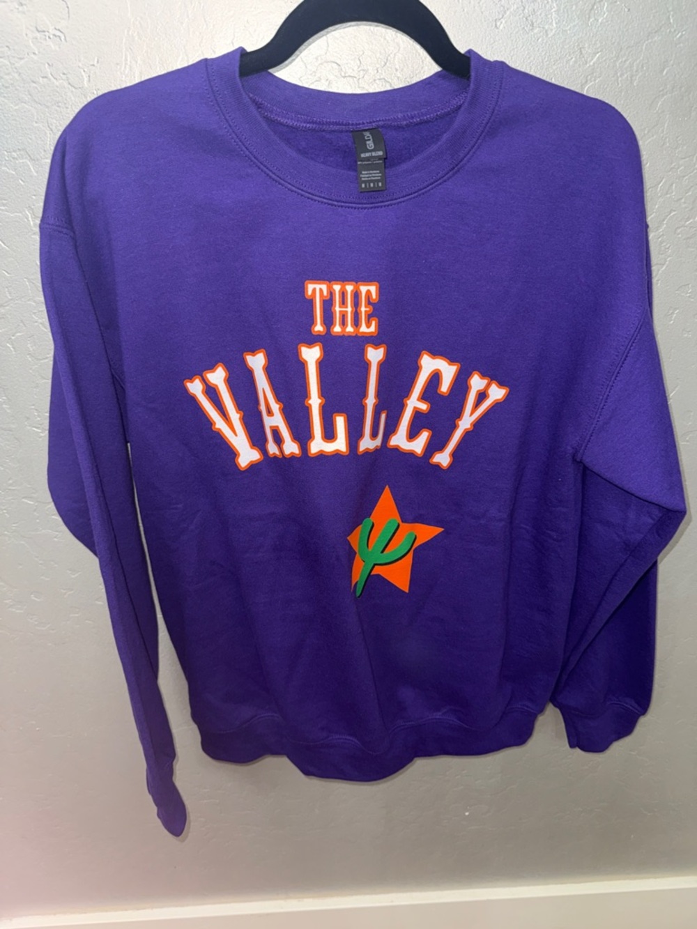 Phoenix Suns The Valley Purple Graphic Crewneck Sweatshirt- NWOT